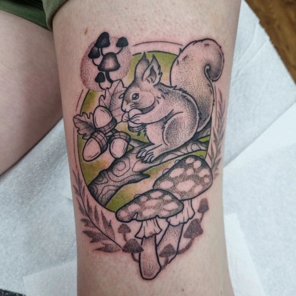 Pretty Squirrel Tattoos Women