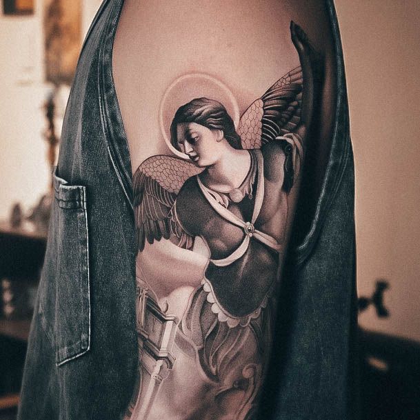 Pretty St Michael Tattoos Women