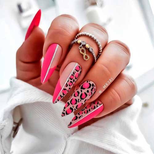 Pretty Summer Matte Nails Women