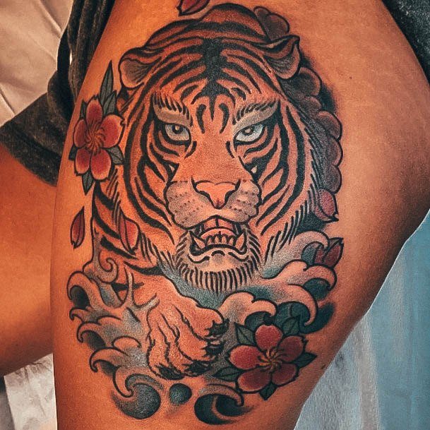 Pretty Tiger Tattoos Women