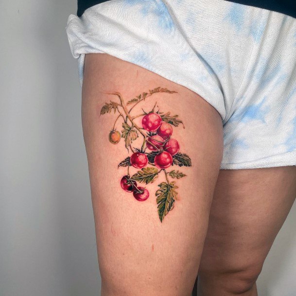 Pretty Tomato Tattoos Women