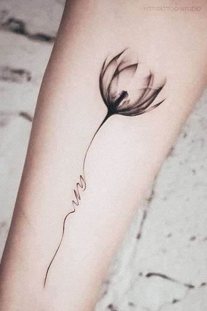 Pretty Tulip Tattoos Women