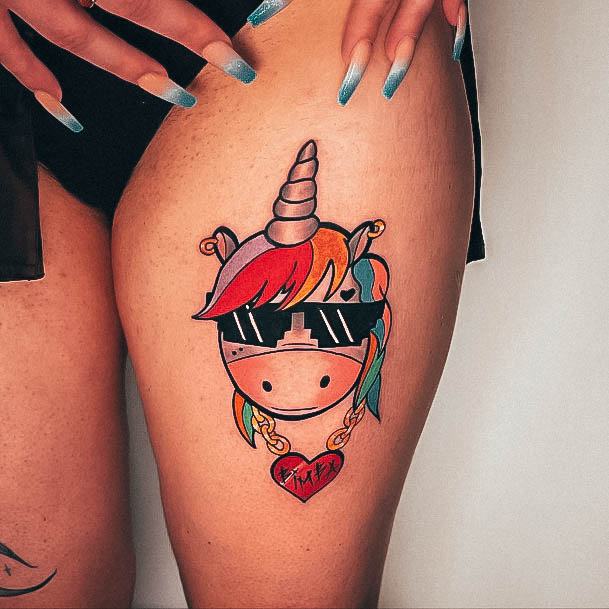 Pretty Unicorn Tattoos Women