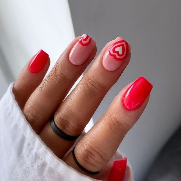 Pretty Valentines Day Nails Women