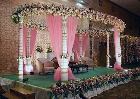 Pretty Wedding Stage Decorations