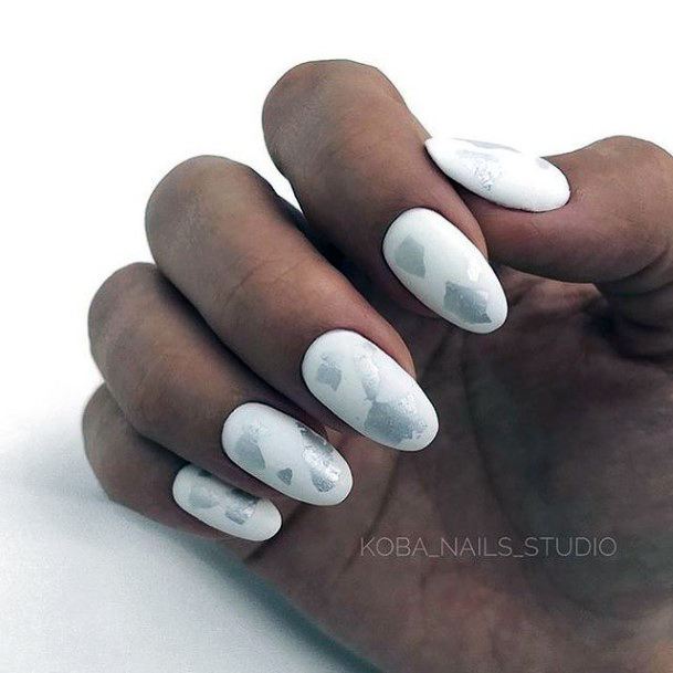 Pretty White Dress Nails Women