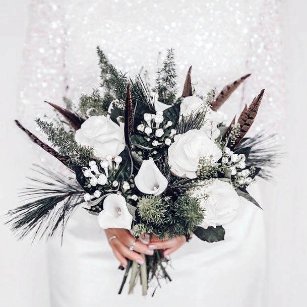 Pretty Winter Wedding Flowers