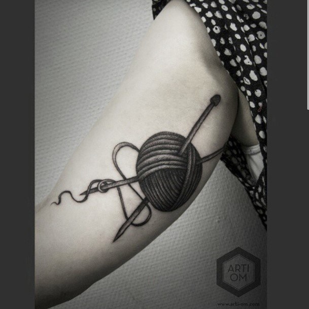 Pretty Yarn Tattoos Women