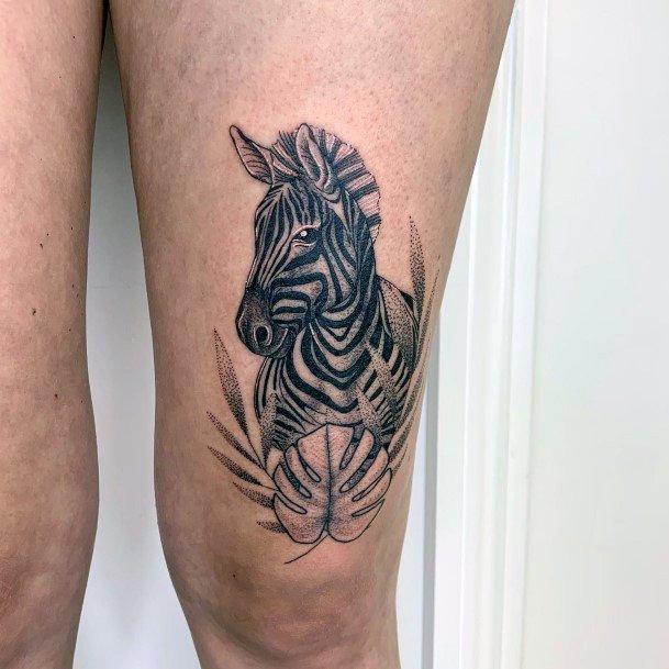 Pretty Zebra Tattoos Women