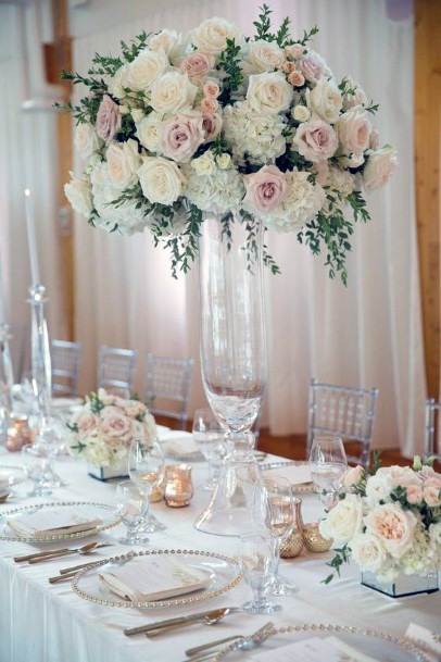 Princely Blush Wedding Flowers Vase