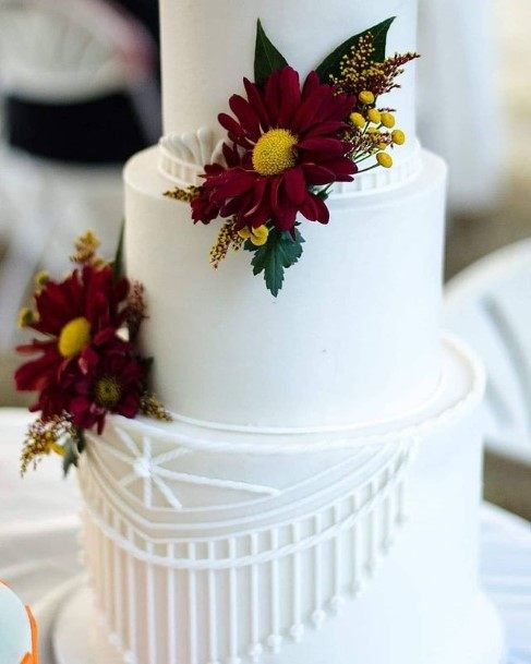 Pristine White Country Wedding Cakes