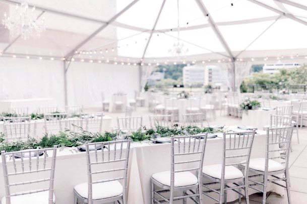 Pristine White Wedding Tent Decors