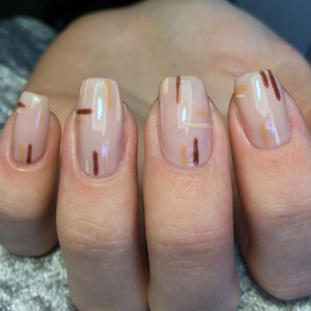 Prom Nails For Women Unique Red Yellow White Lines Ideas