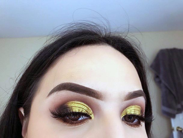 Pure Gold And Brown Eyeshadow Women