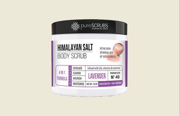 Purescrubs Premium Pink Himalayan Salt Body Scrub For Women