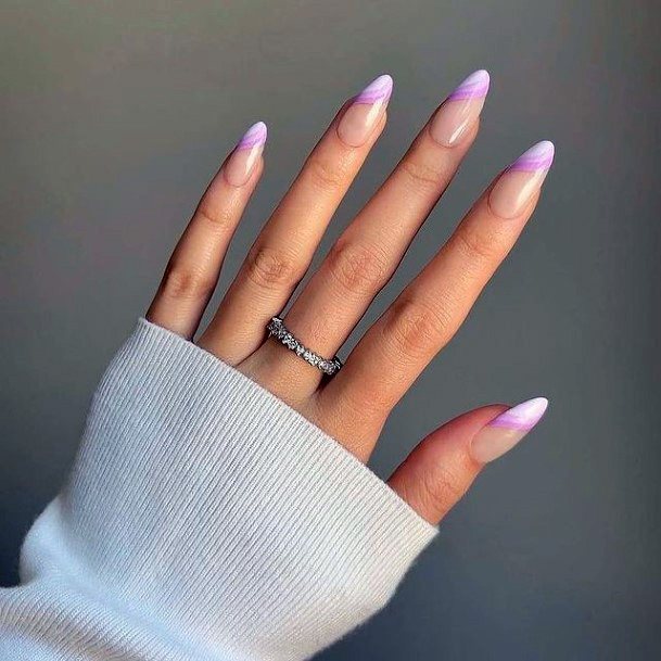 Purple Dress Nail Feminine Designs