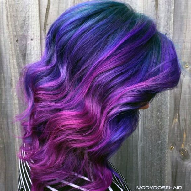 Purple Female Hairstyles Ideas