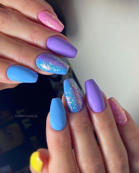 Purple Female Nail Designs