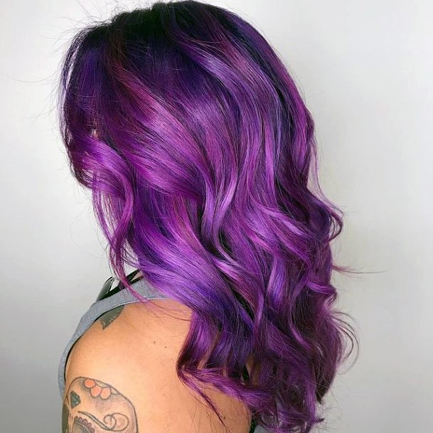 Purple Hairstyles Design Inspiration For Women