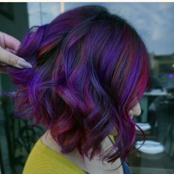 Purple Hairstyles For Ladies