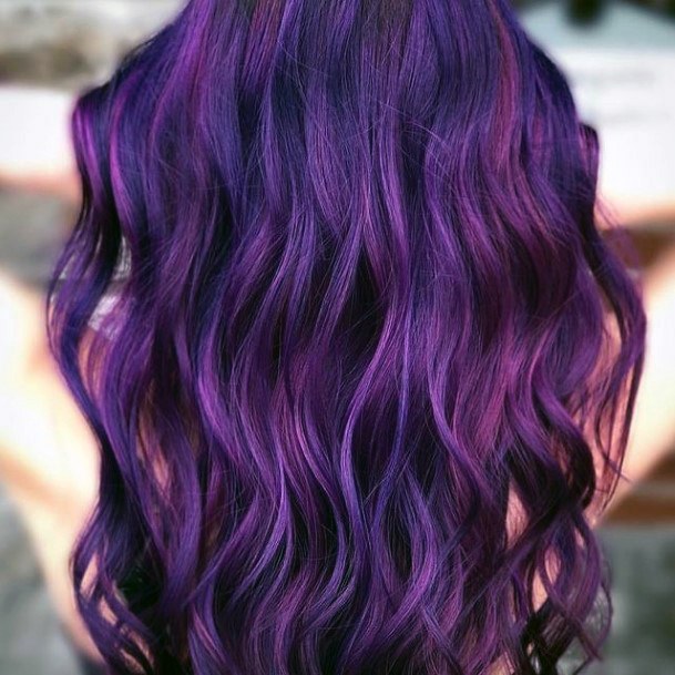 Purple Hairstyless Feminine Ideas