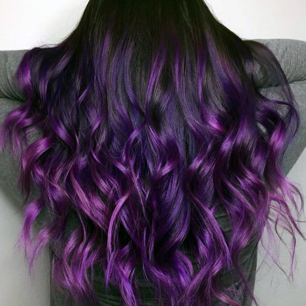 Purple Hairstyless For Girls