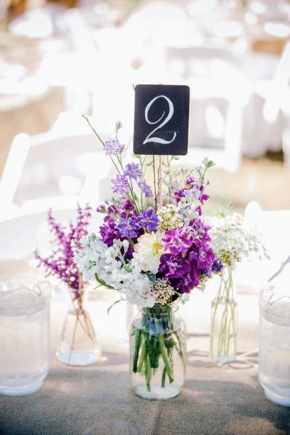 Purple June Wedding Flowers