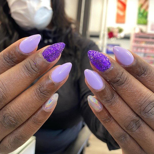 Purple Nail Feminine Designs