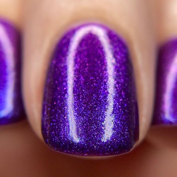 Purple Nail For Ladies