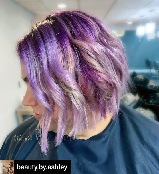 Purple Ombre Hairstyles For Ladies