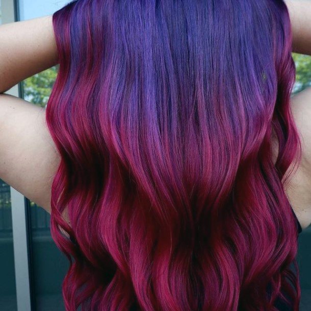 Purple Ombre Hairstyless Feminine Ideas