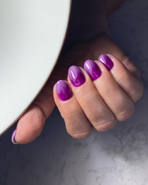 Purple Ombre Nails For Girls