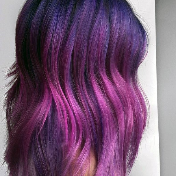 Purple Ombre Womens Hairstyles