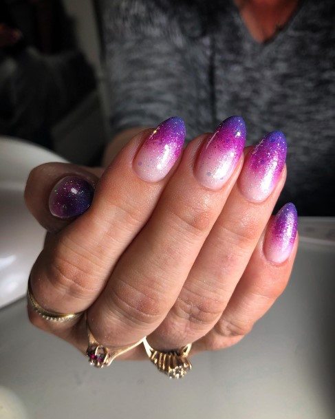 Purple Ombreic Womens Purple Ombre Nail Designs