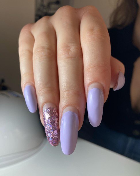 Purple Summer Female Nail Designs