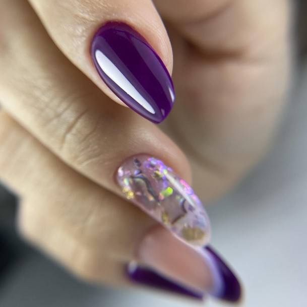 Purple Summer Nail Feminine Designs