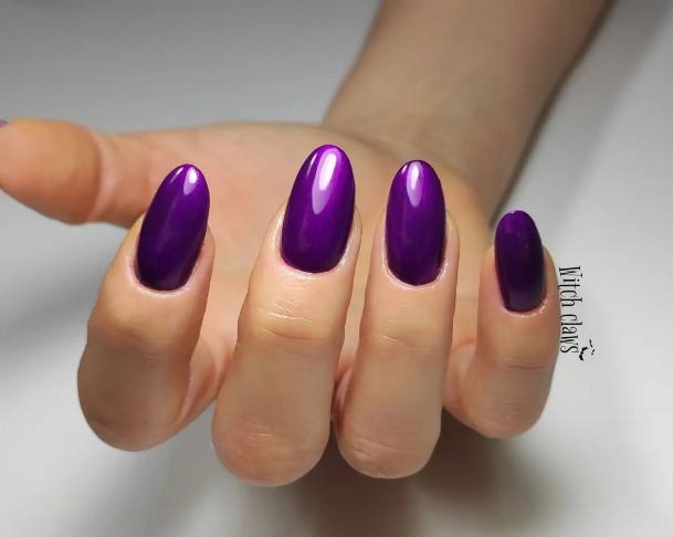 Purple Summer Nail For Ladies