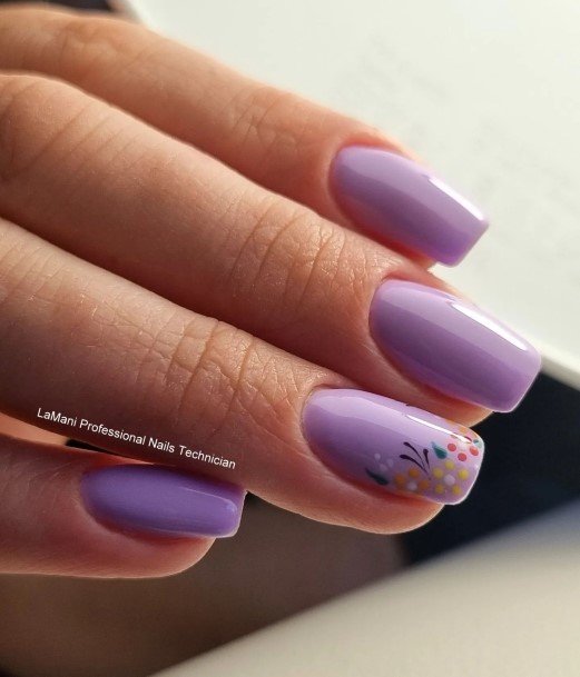 Purple Summer Nails Feminine Ideas