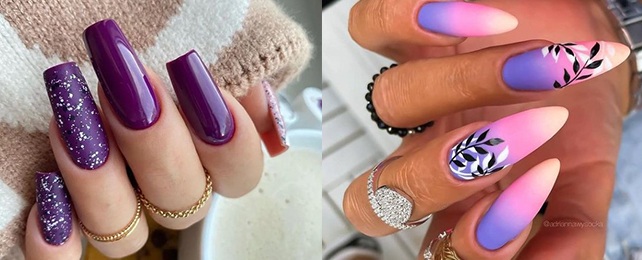 Top 100 Best Purple Summer Nails For Women – Hot Design Ideas