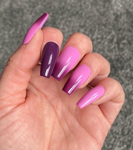 Purple Summer Womens Nail Designs