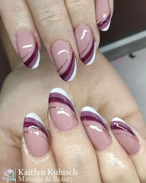 Purple Summeric Womens Purple Summer Nail Designs