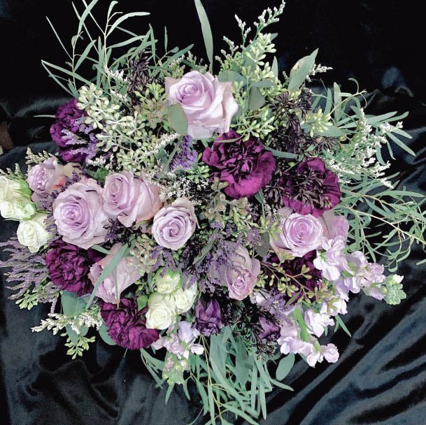 Purple Wedding Flowers Bouquet