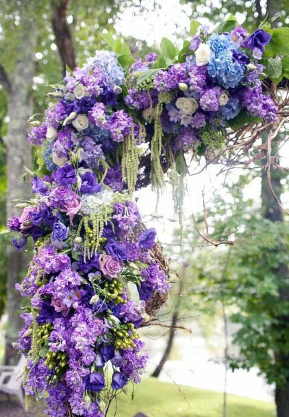 Purple Wedding Flowers Creeper Art