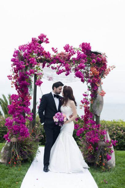 Purple Wedding Flowers Pink