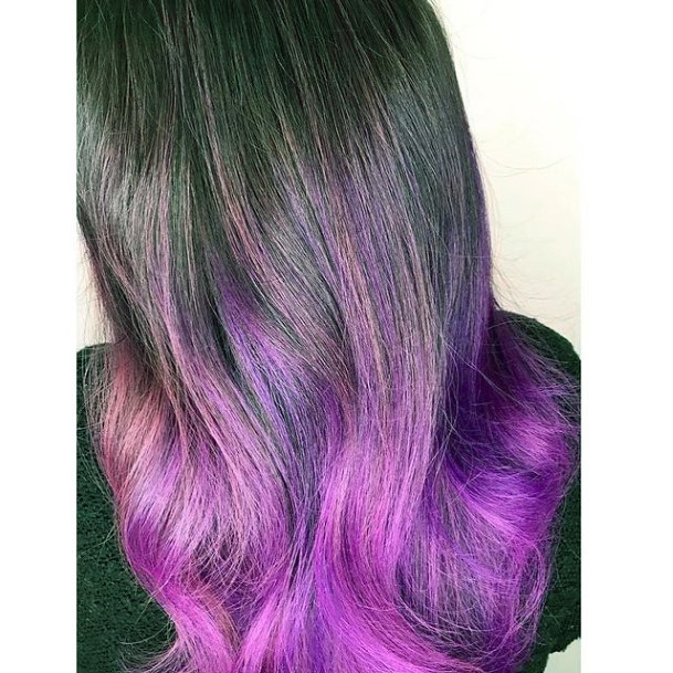 Purple Womens Feminine Purple Hairstyless