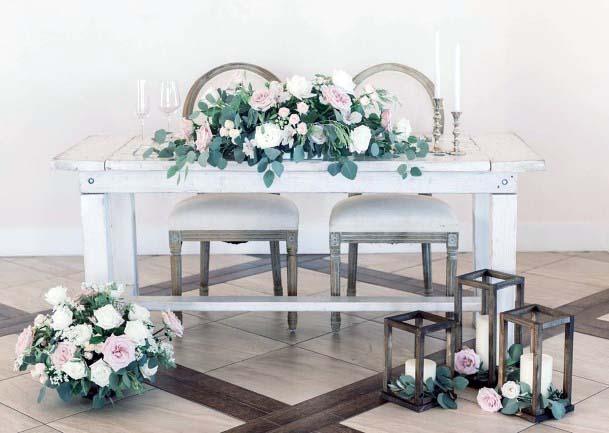 Quaint Wedding Head Table Decor