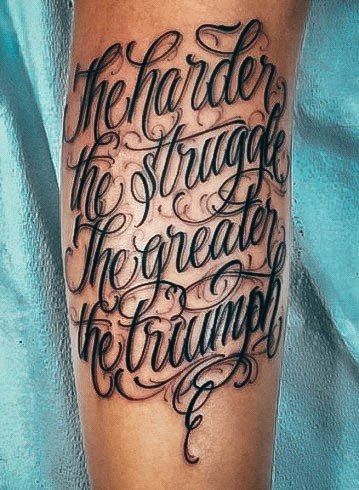 Quote Tattoo For Ladies