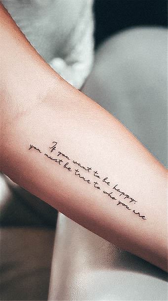 Quotes Womens Tattoos Arm