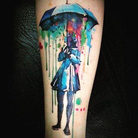 Rain Tattoo For Ladies