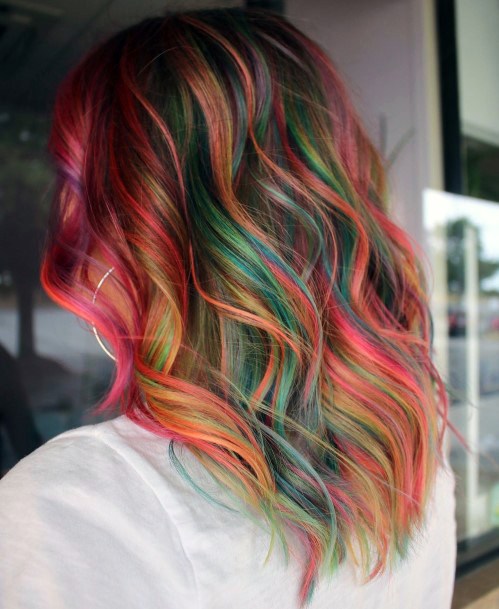 Rainbow Hairstyless Feminine Ideas